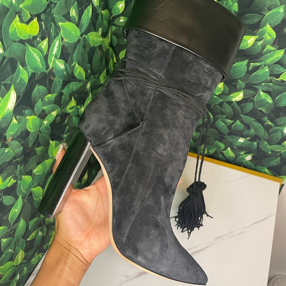 YVES SAINT LAURENT SUEDE ANKLE BOOTS 100% AUTHENTIC YSL SAINT LAURENT SHOES